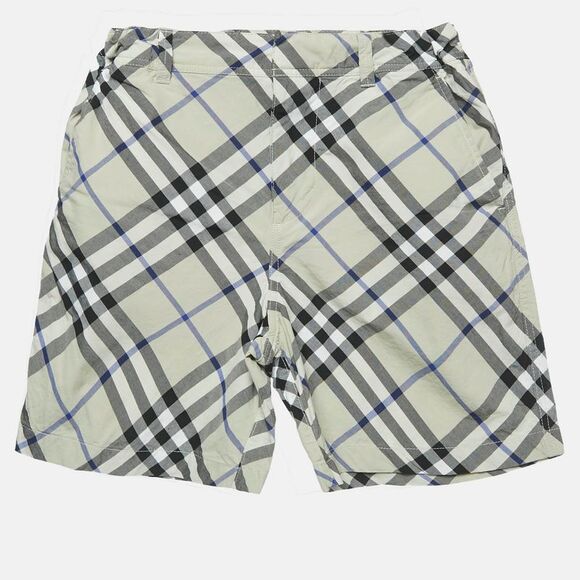 Burberry Grey Checks Cotton Shorts 6Yrs